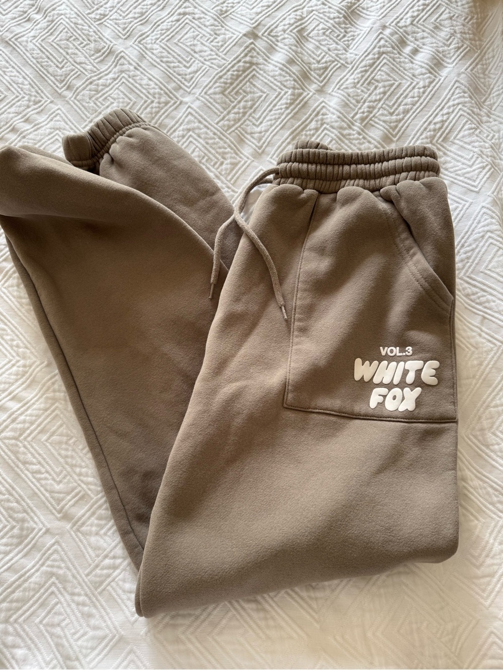 White fox joggers